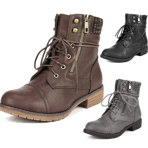 Women combat ankle boots - women's,