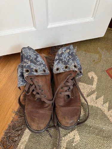 Martens brown leather blue - martens,