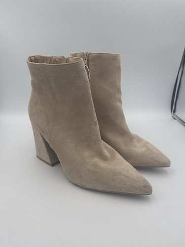 Women beige faux suede - beige,